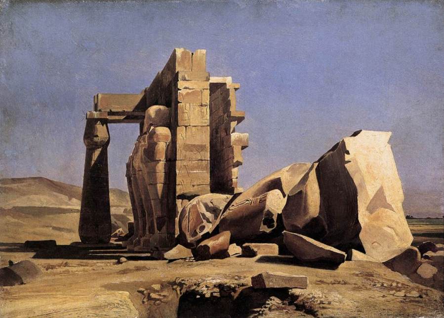 Marc-Charles-Gabriel Gleyre: Egyptian Temple (1840)